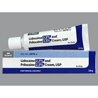 LIDOCAIN/PRILOCAINE 2.5%/2.5% 30GM CREAM