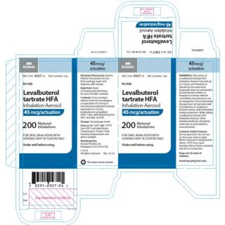 LEVALBUTEROL 45MCG INH 15GM