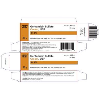 GENTAMICIN SULFATE 0.1% CRM 30GM