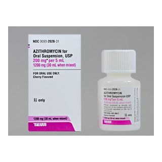 AZITHROMYCIN 200 MG-5 ML SUS 30 ML