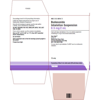 BUDESONIDE INH 0.5MG/2ML AMP 6X5X2 ML UP