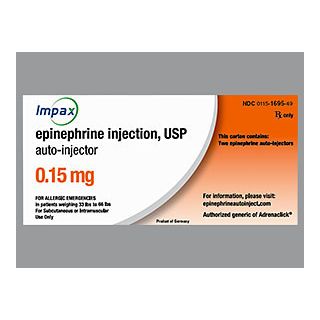 EPINEPHRINE 0.15MG INJ 2CT