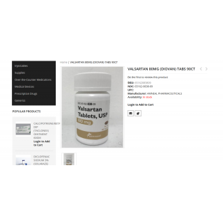VALSARTAN 80 MG TAB 90
