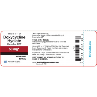 DOXYCYCLINE HYCLATE 50 MG CAP 50