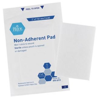 NON-ADHERENT PAD - STERILE - 2X3 - 100/BOX