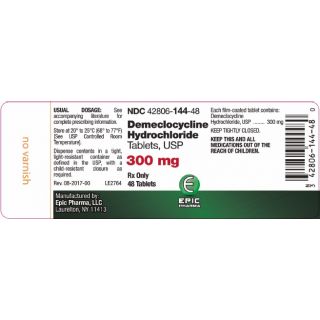 DEMECLOCYCLINE HCL 300MG TAB 48