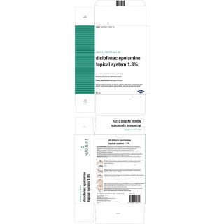 DICLOFENAC EPOLAMINE 1.3% TOP SYS 30