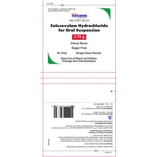 COLESEVELAM HCL 3.75 GM SUS PWD 30