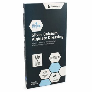 SILVER CALCIUM ALGINATE 4X8 5 PCS/BX [MPR65278]
