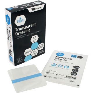 MEDPRIDE TRANSPARENT DRESSING 4X5 50/BX [MPR65344]